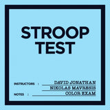 Stroop Test by David Jonathan & Nikolas Mavresis